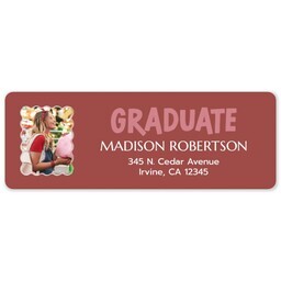 Address Label Sheet with Fun Lines design