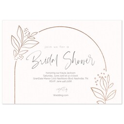 3.5x5 Same-Day Postcard with Golden Botanicals design