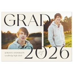 3.5x5 Same-Day Postcard with Prestigious Grad 2026 design
