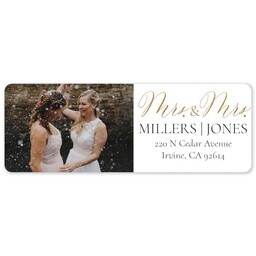 Address Label Sheet with Two Mrs. design