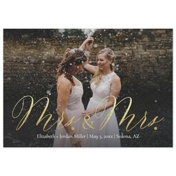 3.5x5 Same-Day Postcard with Two Mrs. design