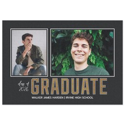 3.5x5 Same-Day Postcard with Varsity Graduate 2026 design