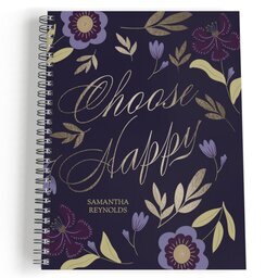 Spiral Bound Journal - 80 page with Always Blooming design