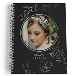 Spiral Bound Journal - 80 page with Always Imagining Gold design