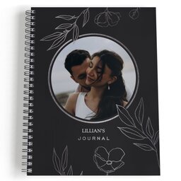 Spiral Bound Journal - 80 page with Always Imagining Silver design
