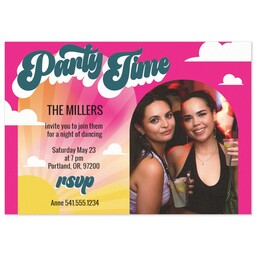 3.5x5 Same-Day Postcard with Desert Hearts and Party Beats design