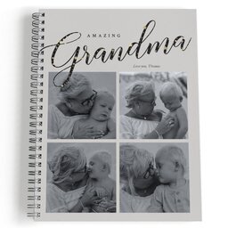 Spiral Bound Journal - 80 page with Grandma Star of the Family design