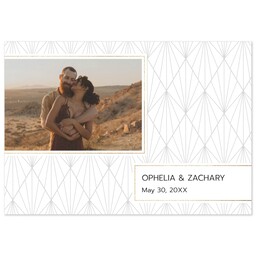 3.5x5 Same-Day Postcard with Love Lines White RSVP design