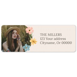 Address Label Sheet with Pocketful of Posies design