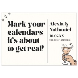 3.5x5 Same-Day Postcard with Calendar of Love design