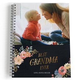 Spiral Bound Journal - 80 page with Golden Grandma design