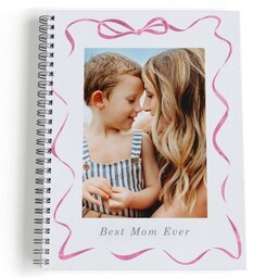 Spiral Bound Journal - 80 page with Best Mom Ever Ribbon design