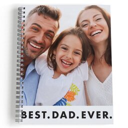 Spiral Bound Journal - 80 page with Modern Best Dad Ever design
