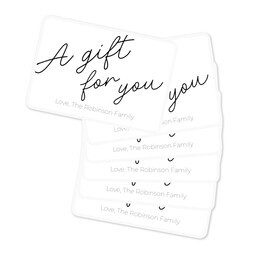 Rectangle Sticker 3"x2" - Set of 6 with A Gift For You design