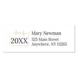 Address Label with The Class Of 20XX design