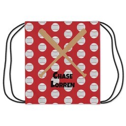 Drawstring Gym Bag with Baseball Gym Bag design
