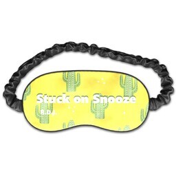 Travel Eye Mask with Cactus Eye Mask design