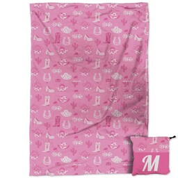 Travel Blanket Kit 41"x60" with Cowgirl Travel Blanket design