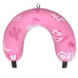 Travel Neck Pillow with Cowgirl Travel Pillow design