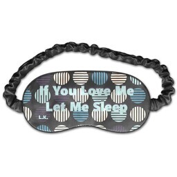 Travel Eye Mask with Dot Stripes Eye Mask design