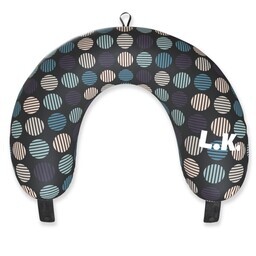Travel Neck Pillow with Dot Stripes Travel Pillow design