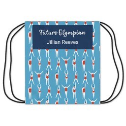 Drawstring Gym Bag with Olympian Swim Gym Bag design