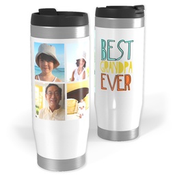 Photo Travel Tumbler with Best Grandpa design
