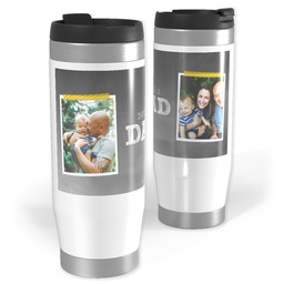 Photo Travel Tumbler with Chalkboard Dad design