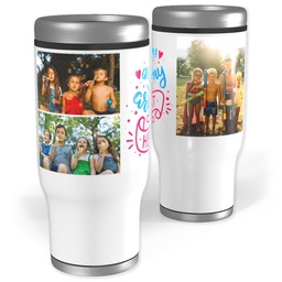 Stainless Steel Tumbler, 14oz with Grandma Heart design