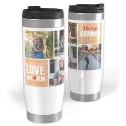 Photo Travel Tumbler with Love Grandpa design