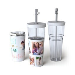 28oz Convertible Tumbler with Adeventure of Life design