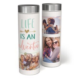 17oz Stainless Steel Matte Water Bottle with Adventure of Life design