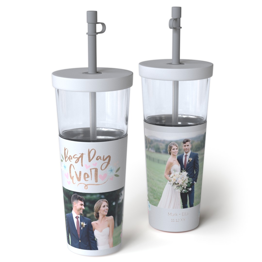 Personalized 28oz Convertible Tumbler – insulated cup with straw lid