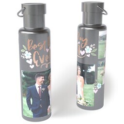 26oz Stainless Steel Loop Lid Bottle with Best of Days design