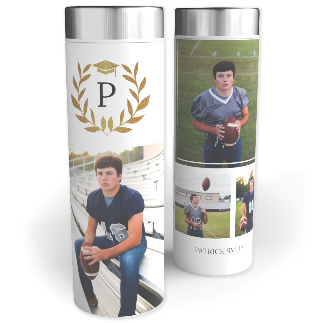 Personalized Matte Water Bottle – 17oz insulated steel for students