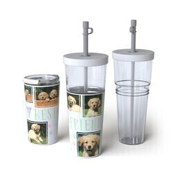 28oz Convertible Tumbler with Four Pawed Friend design