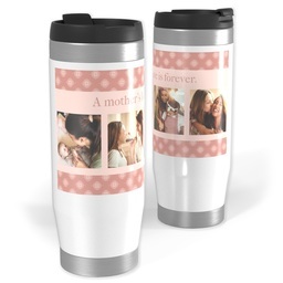 Photo Travel Tumbler with A Mother's Love is Forever design