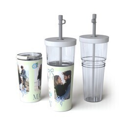 28oz Convertible Tumbler with Blooms & Bows design