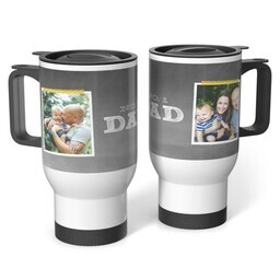 Stainless Steel Tumbler 14oz. with Chalkboard Dad design