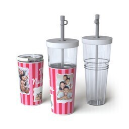 28oz Convertible Tumbler with Drenched In Pink design
