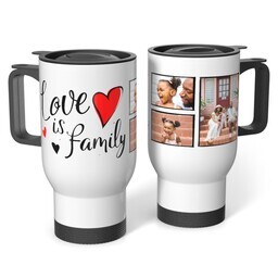 Stainless Steel Tumbler 14oz. with Family Hearts design