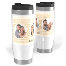 Photo Travel Tumbler with Filigree Patterns  design