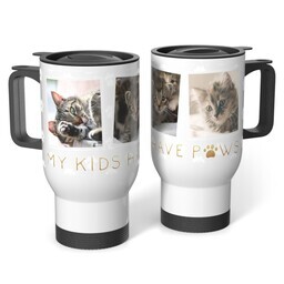 Stainless Steel Tumbler 14oz. with Furry Cuddly Family design