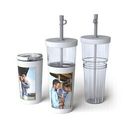 28oz Convertible Tumbler with Golden Frame design