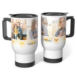 Stainless Steel Tumbler 14oz. with Gold Tribal Details design