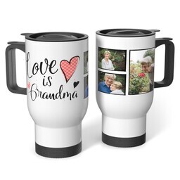 Stainless Steel Tumbler 14oz. with Grandma Hearts design