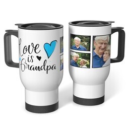 Stainless Steel Tumbler 14oz. with Grandpa Hearts design