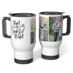 Stainless Steel Tumbler 14oz. with Grateful Heart design