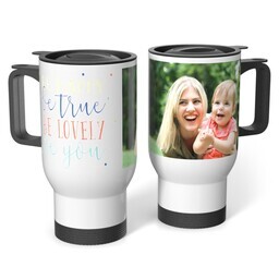 Stainless Steel Tumbler 14oz. with Happiness Is Unique design