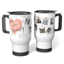 Stainless Steel Tumbler 14oz. with Heart Of The Home Gray design